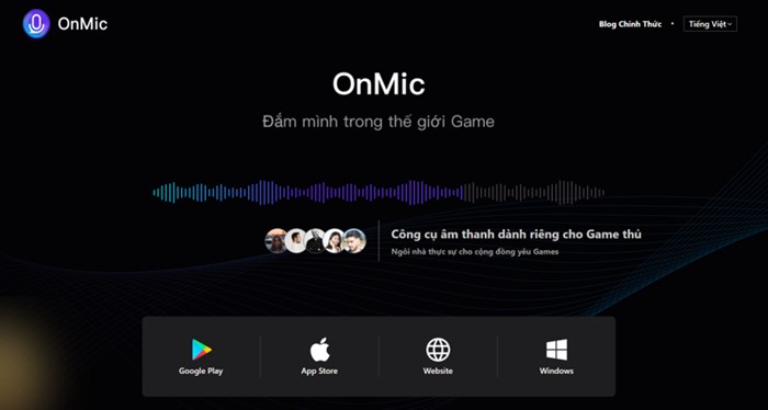Trải nghiệm trò chuyện bằng giọng nói bùng nổ khi chơi trò chơi với ứng dụng hàng đầu Onmic 1